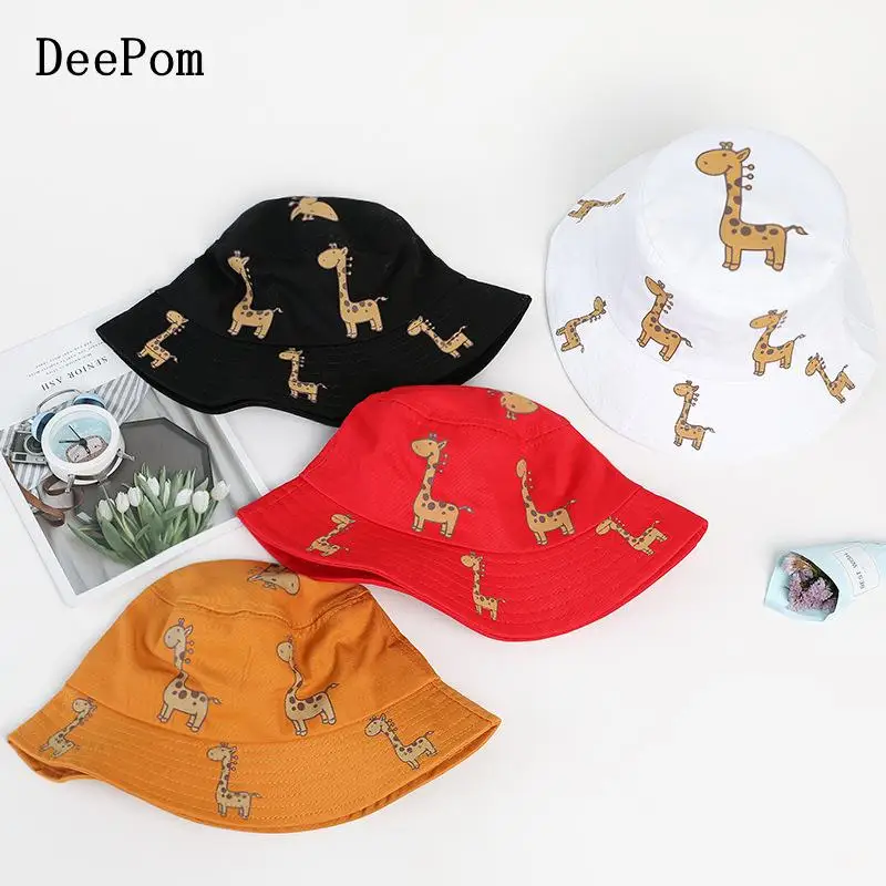Children's Bucket Hats Cartoon giraffe Spring Summer Sun Hat Girls Boys Outdoor Beach Hat Camping Fishing Cap Casual Panama Cap
Children's Bucket Hats Cartoon giraffe Spring Summer Sun Hat Girls Boys Outdoor Beach Hat Camping Fishing Cap Casual Panama Cap