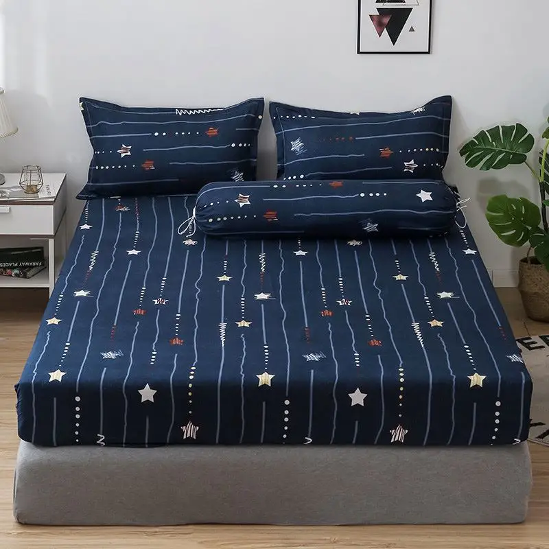 Four Angle Elastic Bedsheet Single Queen King-Size Bed Sheet Printed Bedcover Mattress Protection Cover(Need Order pillowcase)
Four Angle Elastic Bedsheet Single Queen King-Size Bed Sheet Printed Bedcover Mattress Protection Cover(Need Order pillowcase)