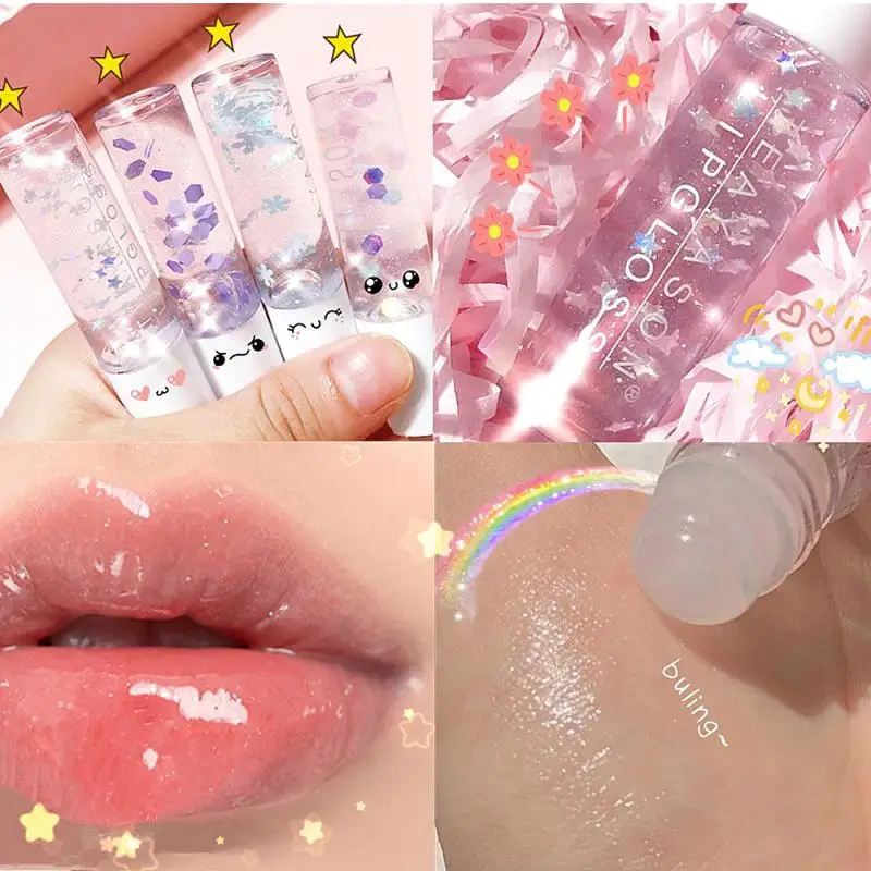 Moisture Lip Plumper Oil Color Sexy Cute Fruit Lip Balm Mirror Water Gloss Lip Glaze Transparent Glass Lip Gloss Lip Oil TSLM2
Moisture Lip Plumper Oil Color Sexy Cute Fruit Lip Balm Mirror Water Gloss Lip Glaze Transparent Glass Lip Gloss Lip Oil TSLM2