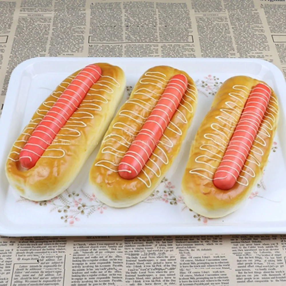 1pcs 20cm*8cm High imitation artificial ham sausage bread model&artificial plastic fake simulated hot dog bread
1pcs 20cm*8cm High imitation artificial ham sausage bread model&artificial plastic fake simulated hot dog bread
