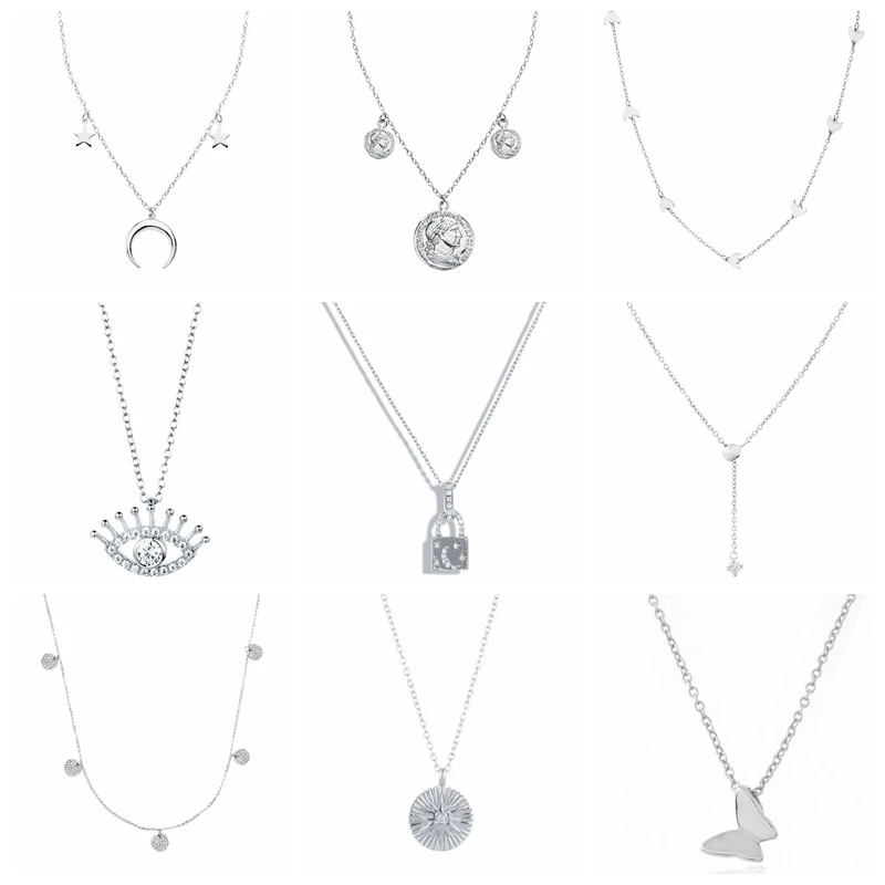 Aide 925 Sterling Silver Boho Vintage Crystal Eye Star Pendant Necklace Fashion Portrait Lock Charm Necklace Choker for Women
Aide 925 Sterling Silver Boho Vintage Crystal Eye Star Pendant Necklace Fashion Portrait Lock Charm Necklace Choker for Women