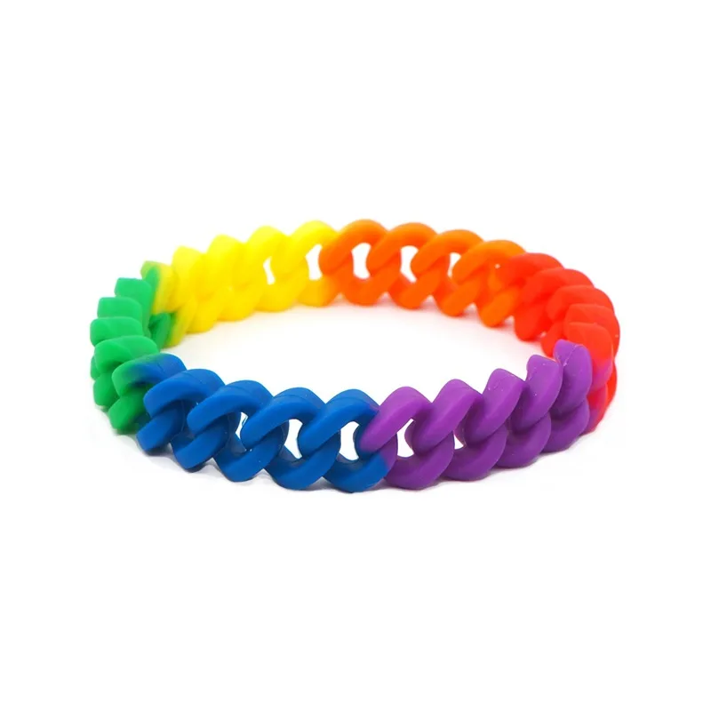 20 Pieces LGBT Silicone Bracelet Rainbow Rubber Wristband Gay Pride Fashion Jewelry Men Women Bangles Lovers Gift
20 Pieces LGBT Silicone Bracelet Rainbow Rubber Wristband Gay Pride Fashion Jewelry Men Women Bangles Lovers Gift