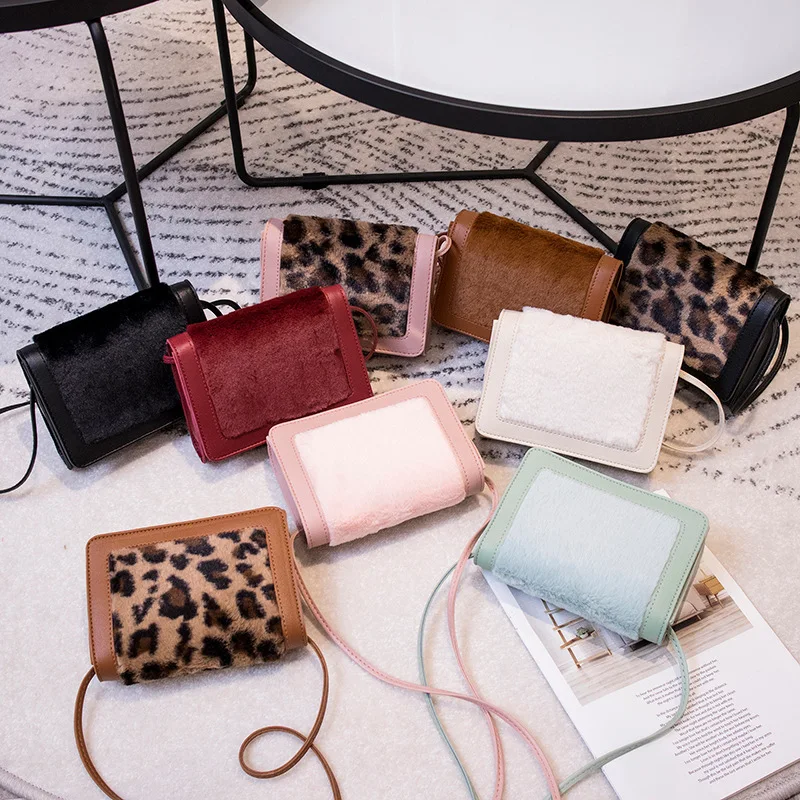 Fashion Women Mini Shoulder Bag Leopard Print Fur Luxury Crossbody Messager Bag Small Square Handbag Party Evening Female Lady
Fashion Women Mini Shoulder Bag Leopard Print Fur Luxury Crossbody Messager Bag Small Square Handbag Party Evening Female Lady