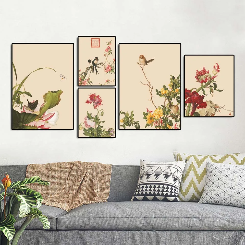New Chinese Style Home Decor Personality Wall Art Canvas Painting Simple Chic Flower Plant Poster And Print For Living Room
New Chinese Style Home Decor Personality Wall Art Canvas Painting Simple Chic Flower Plant Poster And Print For Living Room