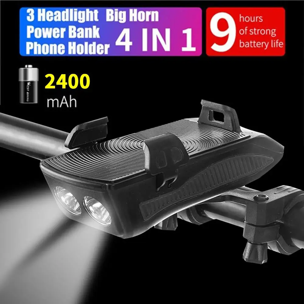 4000mAh Bicycle Light Riding Light USB Rechargeable Riding Flashlight Waterproof LED Headlight as Power Bank Bike Accessories
4000mAh Bicycle Light Riding Light USB Rechargeable Riding Flashlight Waterproof LED Headlight as Power Bank Bike Accessories