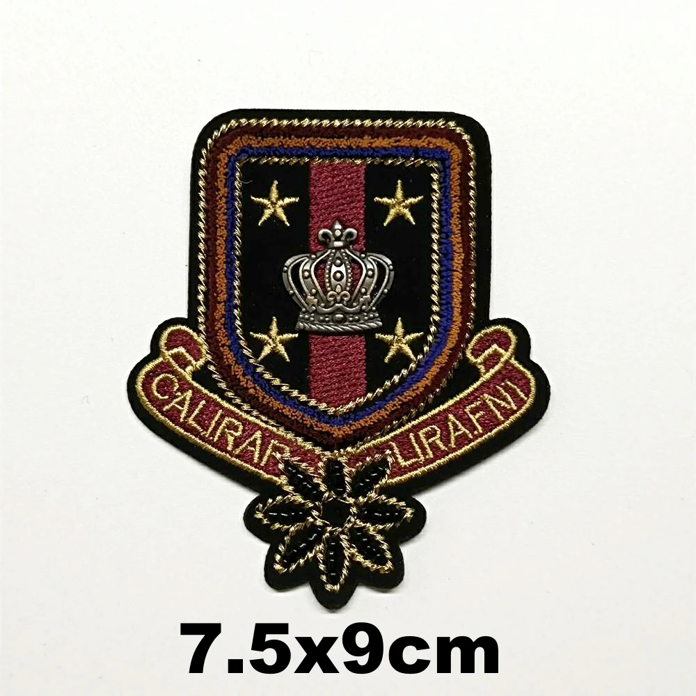 embroidery metal crown star letter flower embroideried patches for bag badges applique clothing DE-3210
embroidery metal crown star letter flower embroideried patches for bag badges applique clothing DE-3210