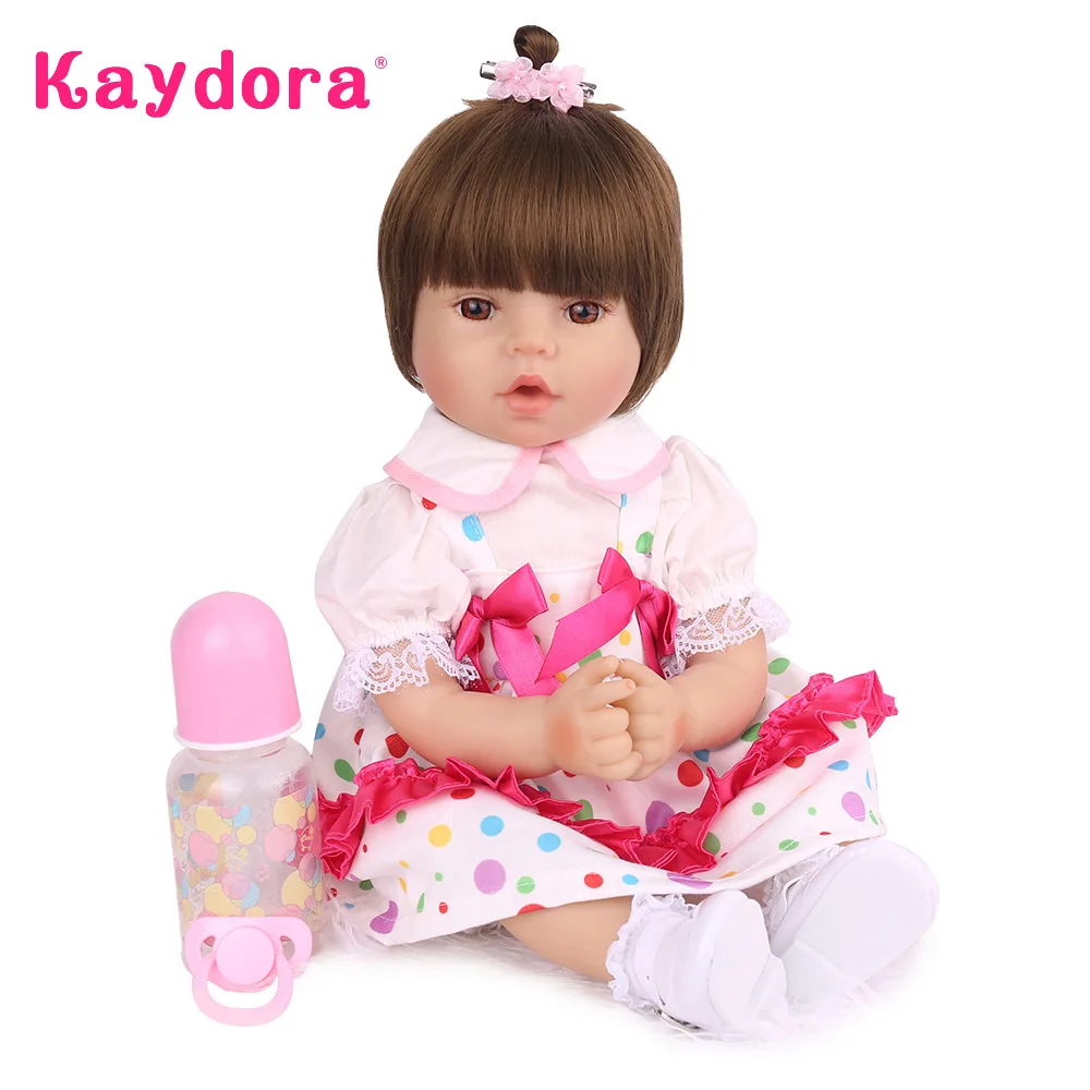 Soft Silicone Reborn Baby Dolls 18 inch 48cm Alive Bebe Menina Playmate toys Realistic Girl Bonecas toddler kid Birthday Gifts
Soft Silicone Reborn Baby Dolls 18 inch 48cm Alive Bebe Menina Playmate toys Realistic Girl Bonecas toddler kid Birthday Gifts