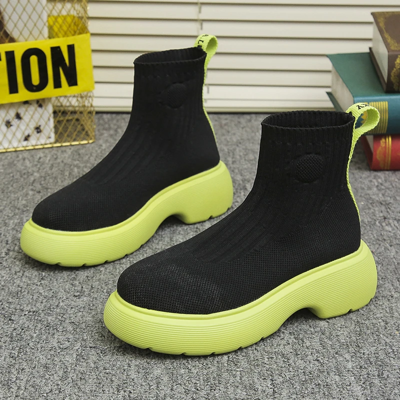 New Women's Knitted Mesh Socks Sneakers Ladies Sports Shoes Summer Womens Short Boots
New Women's Knitted Mesh Socks Sneakers Ladies Sports Shoes Summer Womens Short Boots