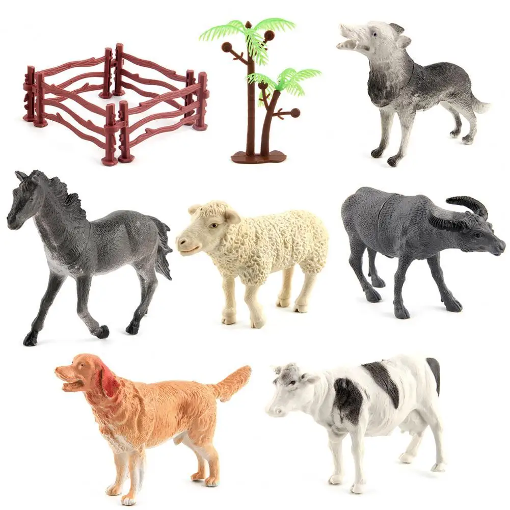 6Pcs/Set Miniature Animal Model Decorative Vivid Educational Wild Animal Horse Sheep Cow Dog Wolf Model for Decoration
6Pcs/Set Miniature Animal Model Decorative Vivid Educational Wild Animal Horse Sheep Cow Dog Wolf Model for Decoration