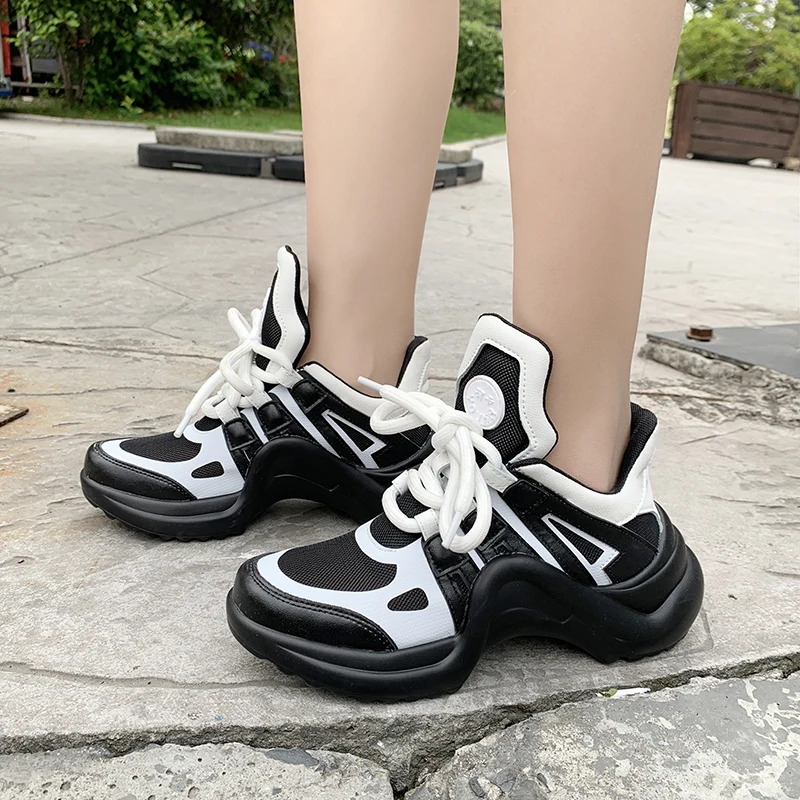 2020 Women Trendy Chunky Dad Shoes Hot Sneakers Woman Lace-Up Platform Shoe Female New Color Sneakers Tenis Chaussures Femme
2020 Women Trendy Chunky Dad Shoes Hot Sneakers Woman Lace-Up Platform Shoe Female New Color Sneakers Tenis Chaussures Femme