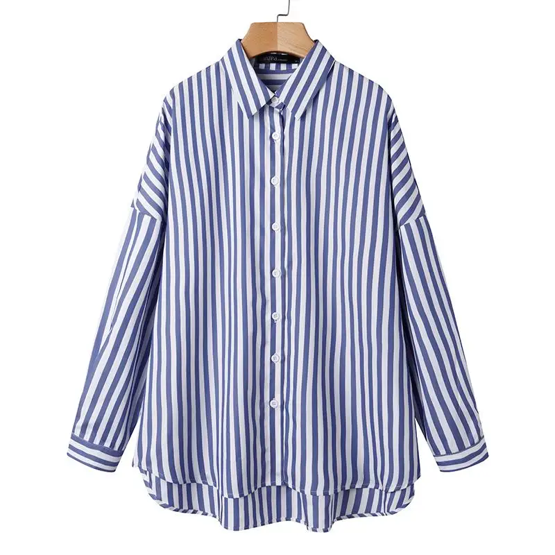 ZANZEA Fashion Women Lapel Neck Long Sleeve Striped Shirt Autumn Blouse Casual Female Tunic Top Buttons Down Blusas Chemise 5XL
ZANZEA Fashion Women Lapel Neck Long Sleeve Striped Shirt Autumn Blouse Casual Female Tunic Top Buttons Down Blusas Chemise 5XL