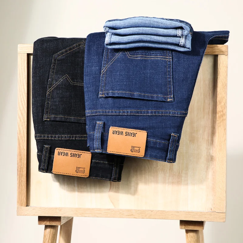SHAN BAO Men's Fitted Jeans Business Casual Brand Clothing 2021 Spring Fashion Youth Slim Cotton Denim Jeans Classic Trend 1116
SHAN BAO Men's Fitted Jeans Business Casual Brand Clothing 2021 Spring Fashion Youth Slim Cotton Denim Jeans Classic Trend 1116