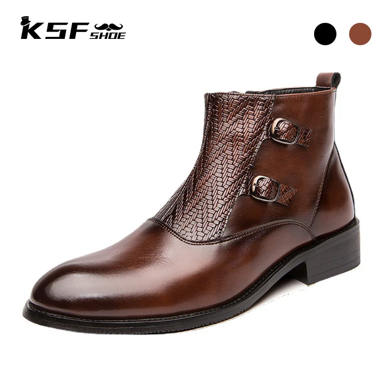 KSF SHOE Chelsea Luxury Men Boots Shoes Designer Fashion Handmade Genuine Leather Work Winter Man Boots Shoes for Men Original
KSF SHOE Chelsea Luxury Men Boots Shoes Designer Fashion Handmade Genuine Leather Work Winter Man Boots Shoes for Men Original