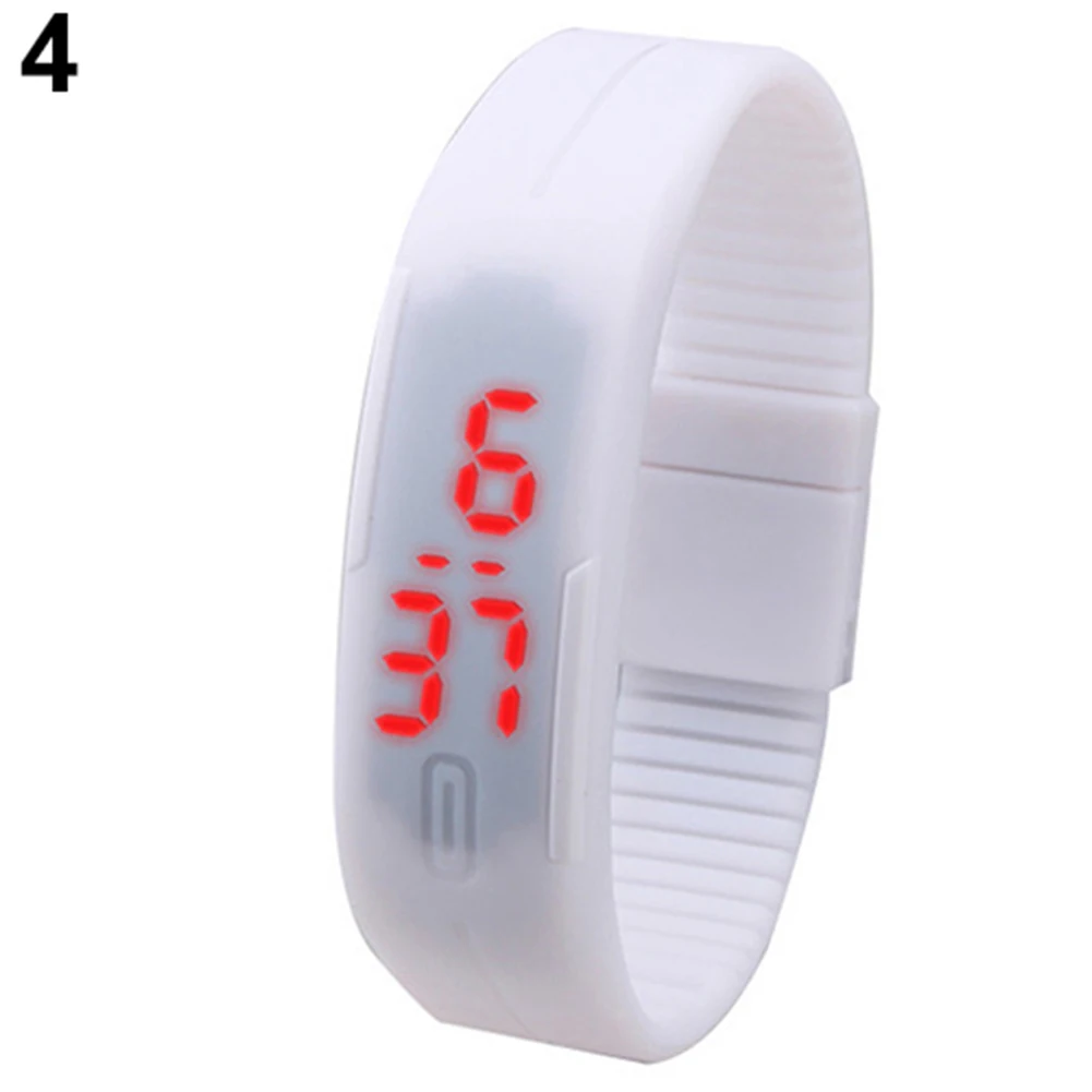 Men Women Fashion Silicone Red LED Sports Bracelet Touch Digital Wrist Watch
Men Women Fashion Silicone Red LED Sports Bracelet Touch Digital Wrist Watch