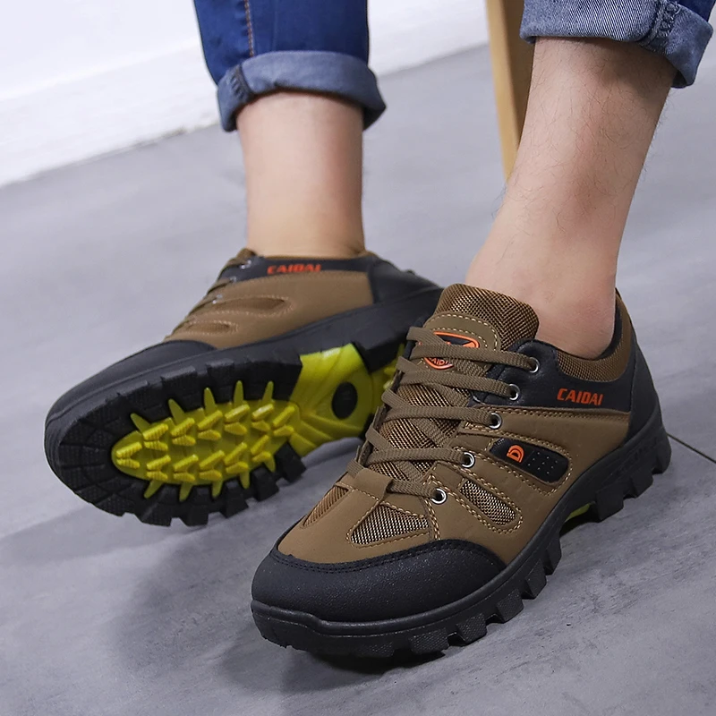 New 2019 Spring Autumn Men's Work Shoes Outdoor Sneakers Non-slip Breathable Trekking Work Shoes Male Desert Boots Drop Shipping
New 2019 Spring Autumn Men's Work Shoes Outdoor Sneakers Non-slip Breathable Trekking Work Shoes Male Desert Boots Drop Shipping