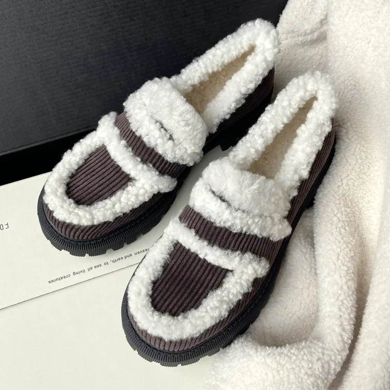 2021 New Winter Round Toe Single Shoes Warm Wool Women's Shoes Thick-soled Shoes Commuter Shoes Casual Handmade Shoes High Heels
2021 New Winter Round Toe Single Shoes Warm Wool Women's Shoes Thick-soled Shoes Commuter Shoes Casual Handmade Shoes High Heels
