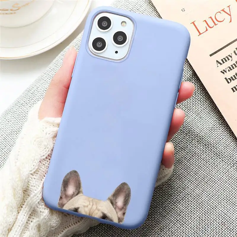 Cute animal cartoon French Bulldog Phone Case Candy Color for iPhone 6 7 8 11 12 s mini pro X XS XR MAX Plus
Cute animal cartoon French Bulldog Phone Case Candy Color for iPhone 6 7 8 11 12 s mini pro X XS XR MAX Plus
