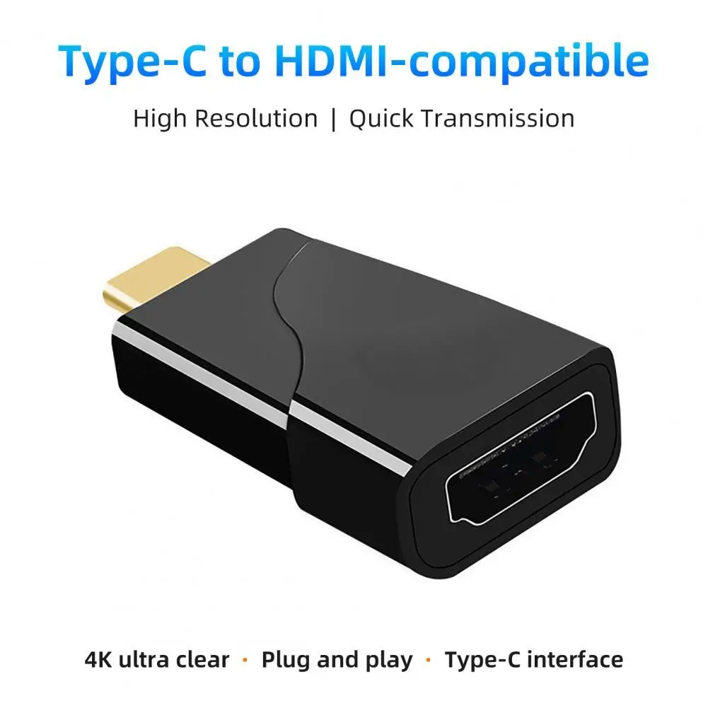 Video Converter High Resolution Quick Transmission Plug Play Type-C to HDMI-compatible 4K Mini Video Adapter for Monitor
Video Converter High Resolution Quick Transmission Plug Play Type-C to HDMI-compatible 4K Mini Video Adapter for Monitor