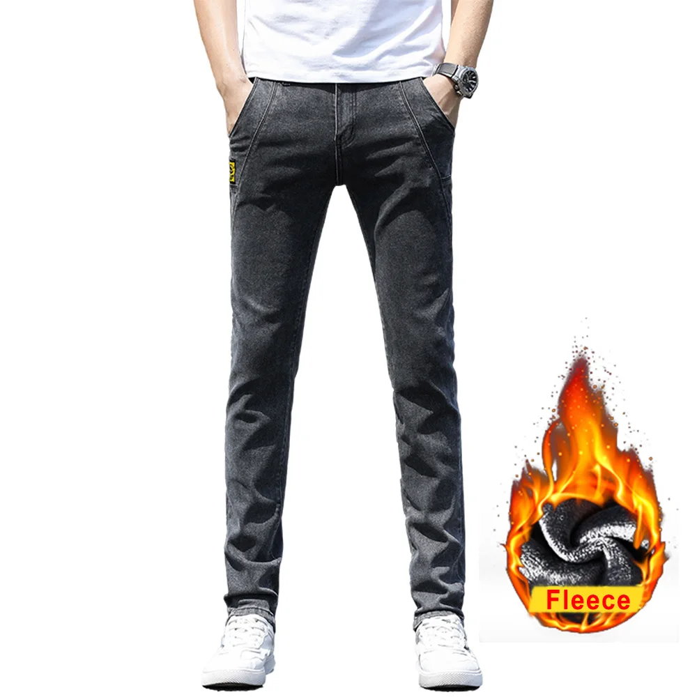 Stretch Slim Pants for Mens Denim Jeans Fleece Warm Winter Autumn Fashion Clothing Man Casual Harlan HipHop Trousers 28-36 Size
Stretch Slim Pants for Mens Denim Jeans Fleece Warm Winter Autumn Fashion Clothing Man Casual Harlan HipHop Trousers 28-36 Size