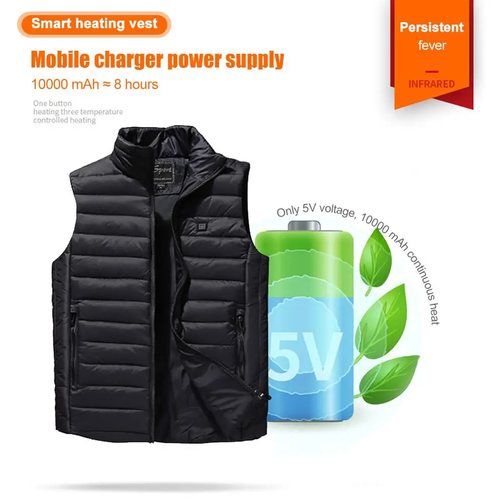 Intelligent Thermostatic Heating Vest Usb Charging Heating Warm Autumn And Winter Down Cotton Vest
Intelligent Thermostatic Heating Vest Usb Charging Heating Warm Autumn And Winter Down Cotton Vest