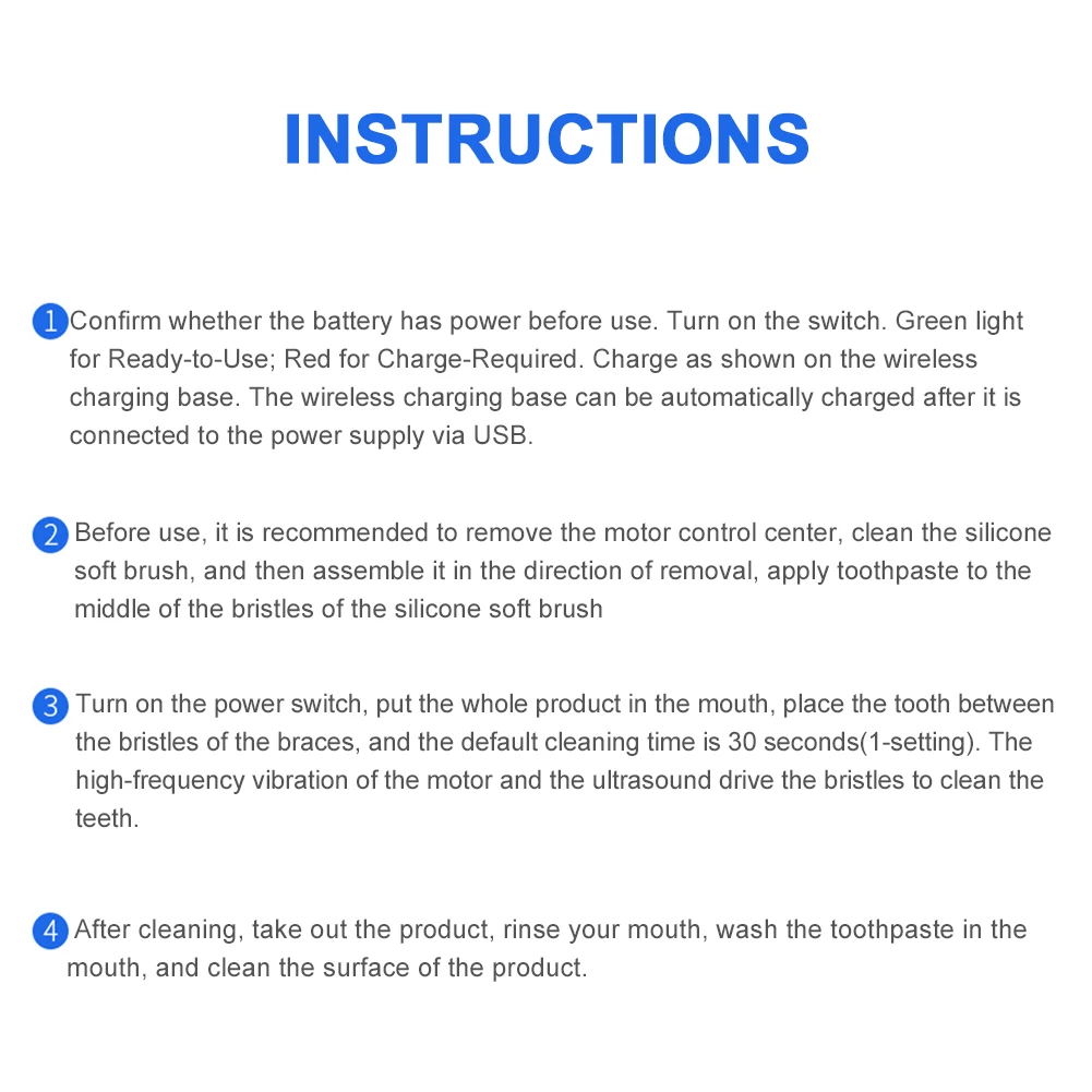 Brush 360 Degrees Intelligent Automatic Sonic Electric Toothbrush Blue Light Teeth White Ultrasonic Electronic Tooth Brush
Brush 360 Degrees Intelligent Automatic Sonic Electric Toothbrush Blue Light Teeth White Ultrasonic Electronic Tooth Brush