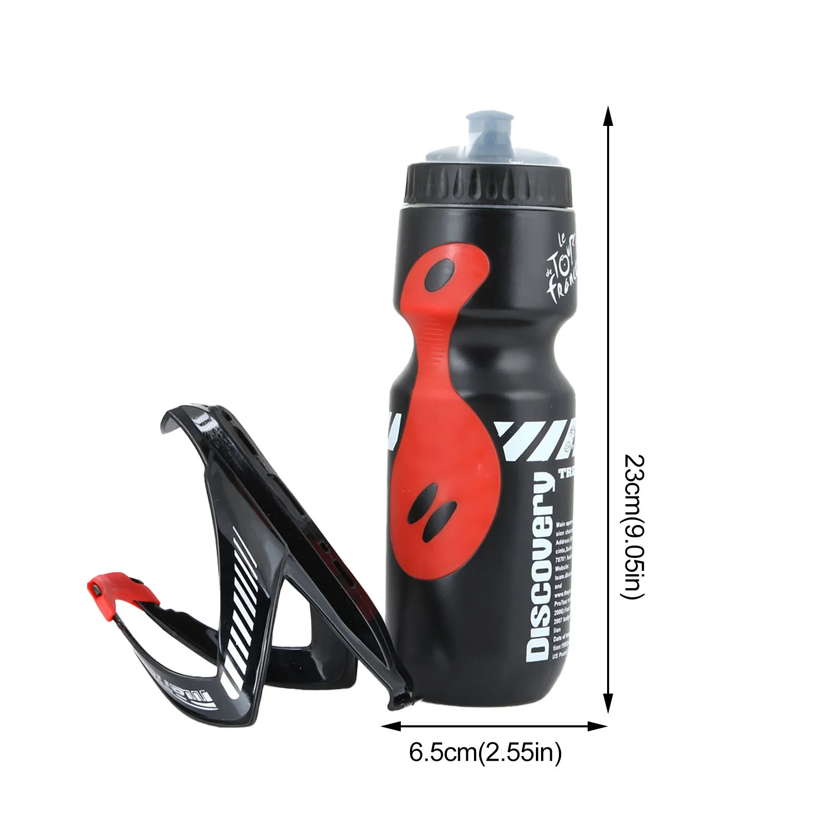 750ml Sports Water Bottle with Bottle Holder and Mountain Bike Holder with Attached Lid for Exercise Travel Gym Camping Hiking
750ml Sports Water Bottle with Bottle Holder and Mountain Bike Holder with Attached Lid for Exercise Travel Gym Camping Hiking
