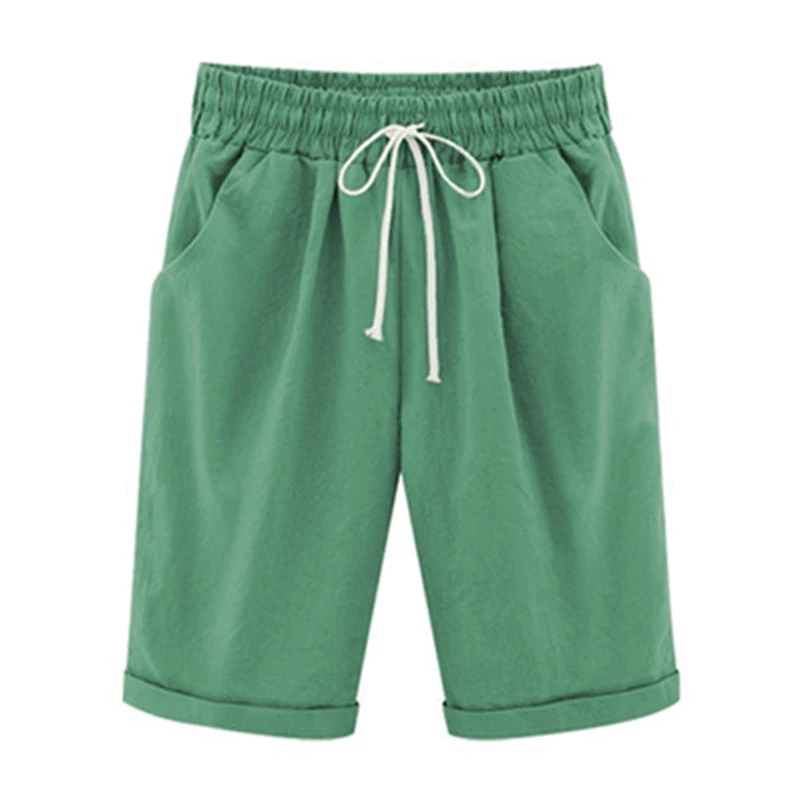 Thin Section Large Size Loose Comfortable Breathable Pocket Short Summer Casual Solid Color Women Five Point Shorts Outerwear
Thin Section Large Size Loose Comfortable Breathable Pocket Short Summer Casual Solid Color Women Five Point Shorts Outerwear