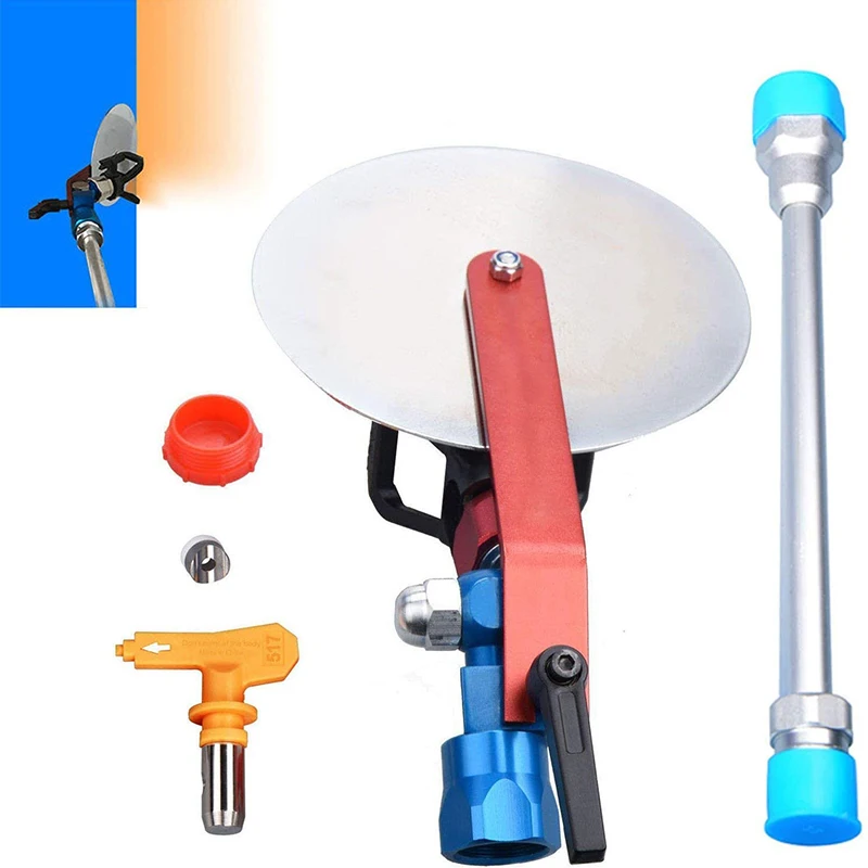 120025 Spray Guide Accessory Tool for All Airless Paint Sprayer 7/8Inch with 517 Tip with 10 Inch Extension Pole
120025 Spray Guide Accessory Tool for All Airless Paint Sprayer 7/8Inch with 517 Tip with 10 Inch Extension Pole