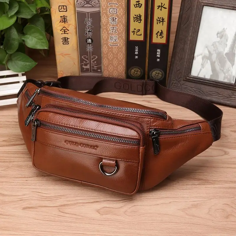 Men Genuine Leather Waist Chest Bags Pouch Single Shoulder Cross Body Bags High Quality Natural Skin Hip Bum Fanny Belt Pack
Men Genuine Leather Waist Chest Bags Pouch Single Shoulder Cross Body Bags High Quality Natural Skin Hip Bum Fanny Belt Pack