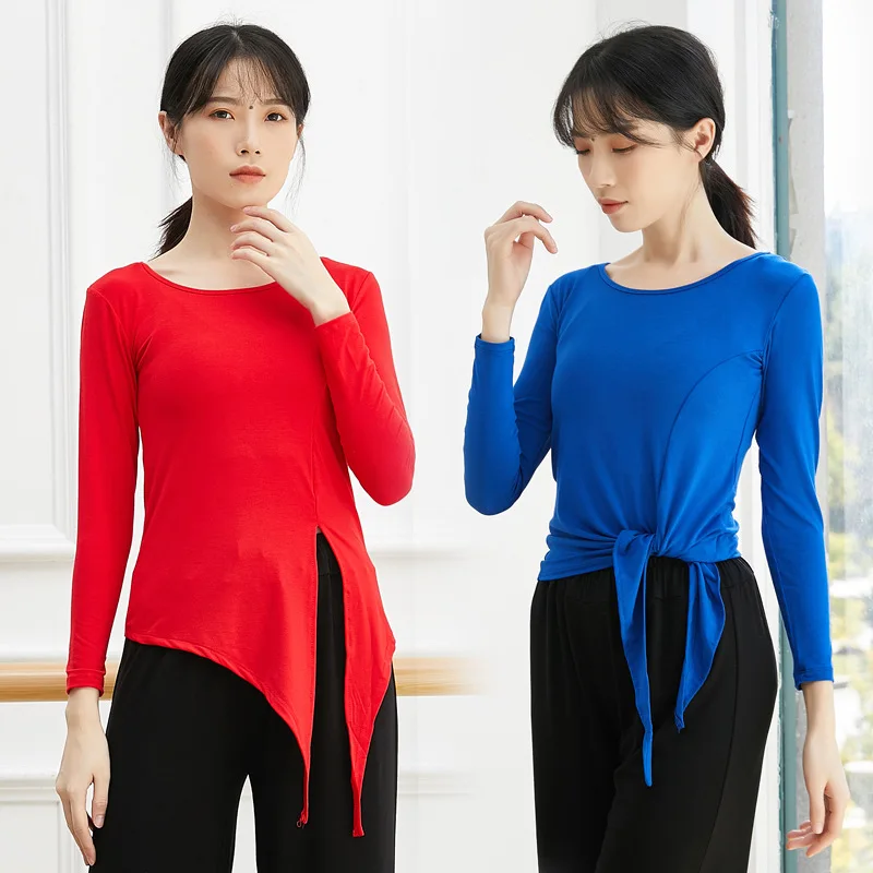 Adult Loose Modal Belly Dance Front Tie Top Split Asymmetric Hem Shirt Practice Costume for Women Dancing Clothes Dancer Wear
Adult Loose Modal Belly Dance Front Tie Top Split Asymmetric Hem Shirt Practice Costume for Women Dancing Clothes Dancer Wear