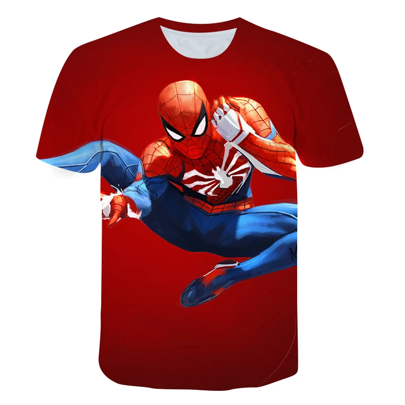 New Baby Boys T shirt Summer SpiderMans Short Punk Fashion Casual Harajuku Large Size Cartoon Printing Girl T-shirt Kids Clothes
New Baby Boys T shirt Summer SpiderMans Short Punk Fashion Casual Harajuku Large Size Cartoon Printing Girl T-shirt Kids Clothes