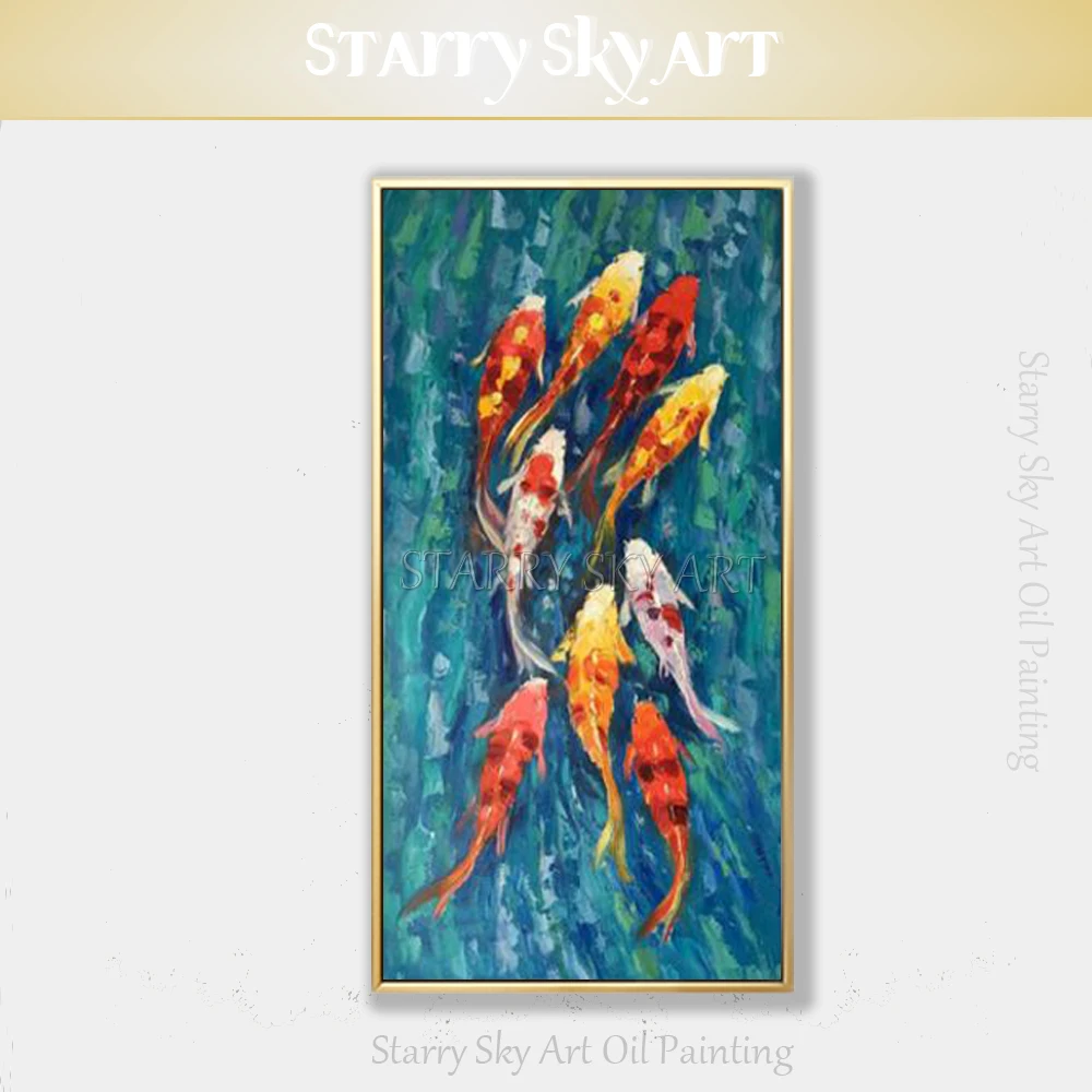 Pop Wall Art Hand-painted Animals Crab Fishes Acrylic Painting on Canvas Handmade Chinese Fish Knife Painting for Living Room
Pop Wall Art Hand-painted Animals Crab Fishes Acrylic Painting on Canvas Handmade Chinese Fish Knife Painting for Living Room