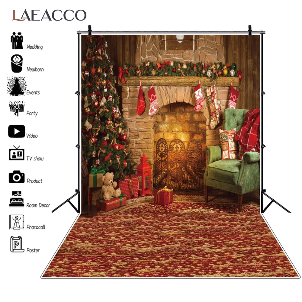 Laeacco Winter Christmas Photography Background Brick Wall Fireplace Tree Carpet Gift Newborn Birthday Photo Backdrop For Studio
Laeacco Winter Christmas Photography Background Brick Wall Fireplace Tree Carpet Gift Newborn Birthday Photo Backdrop For Studio