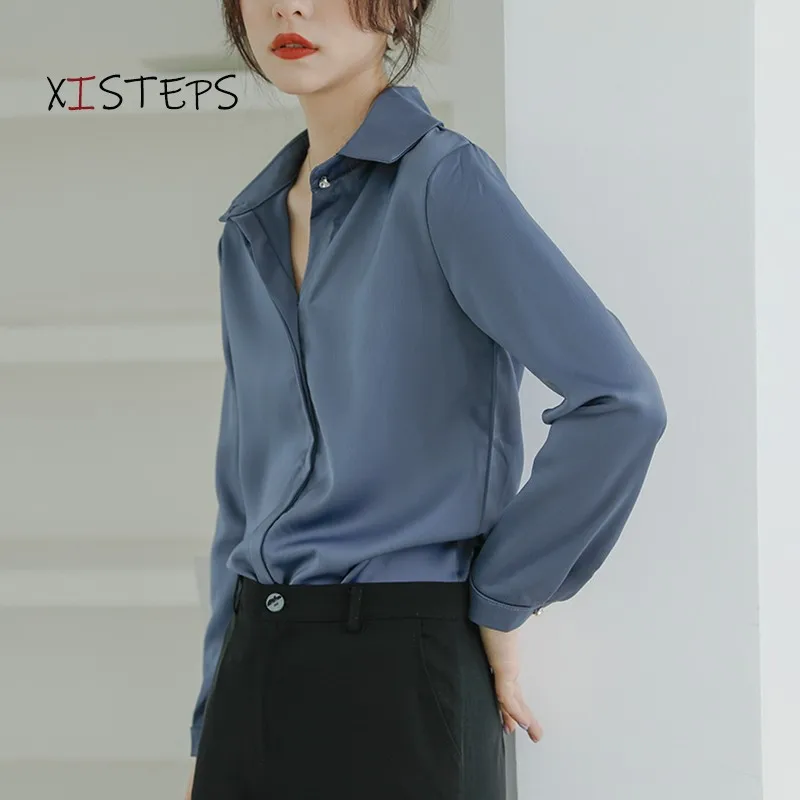 Elegant Satin Blouses For Women 2021 Spring Autumn OL Style Shirts Blue White Ladies Office Work Tops Professional Suit Clothes
Elegant Satin Blouses For Women 2021 Spring Autumn OL Style Shirts Blue White Ladies Office Work Tops Professional Suit Clothes