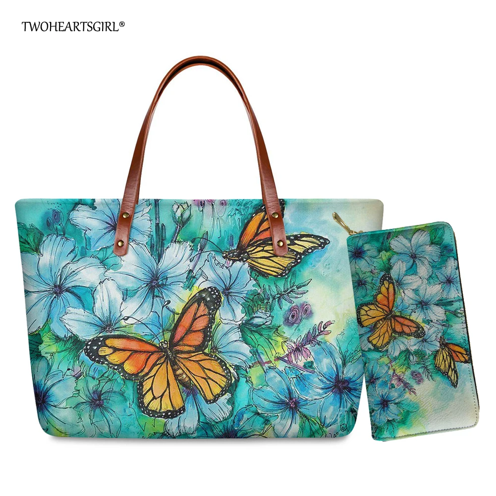 Twoheartsgirl Colorful Butterfly Print Women Handbags Casual Female Shoulder Tote Bag Neoprene Ladies Top-handle Bag Purse
Twoheartsgirl Colorful Butterfly Print Women Handbags Casual Female Shoulder Tote Bag Neoprene Ladies Top-handle Bag Purse