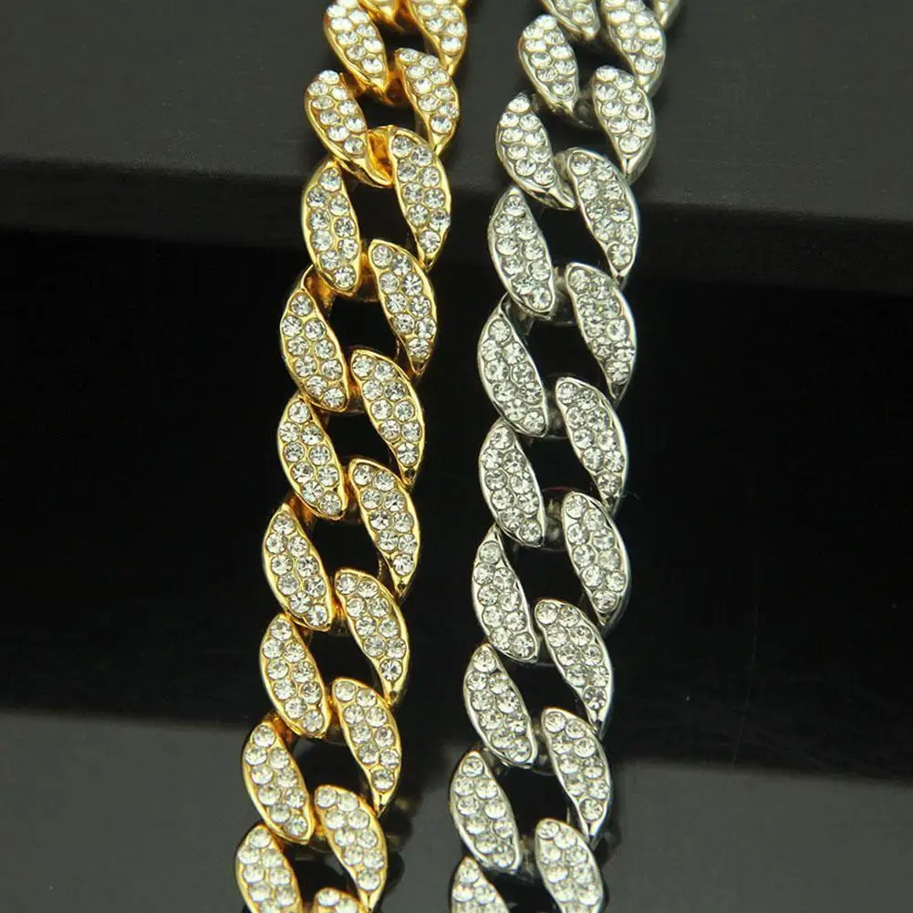 Hip Hop Necklace Jewelry Gift Women Men's Long Choker Link Steel Chain Fashion Bling Rhinestone Necklace
Hip Hop Necklace Jewelry Gift Women Men's Long Choker Link Steel Chain Fashion Bling Rhinestone Necklace