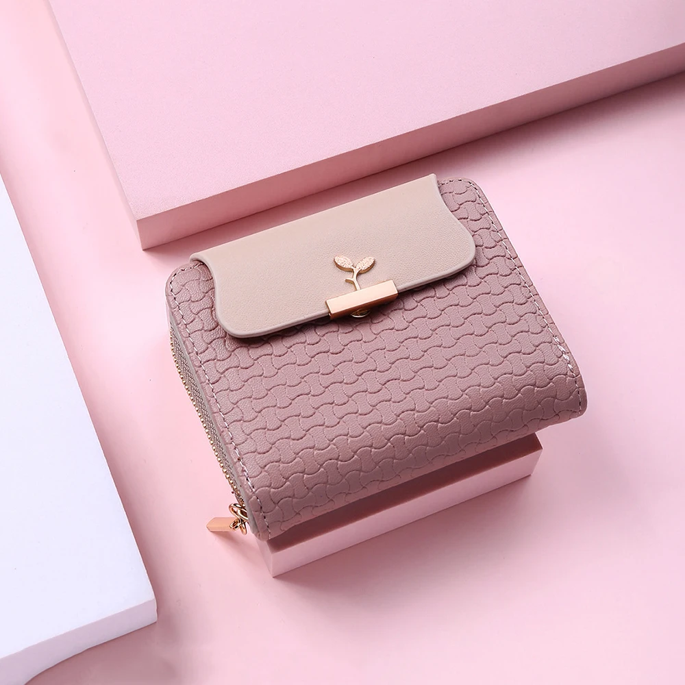 Фото Новый женский кошелек клатч с застежкой в виде листа брендовый дизайнерский