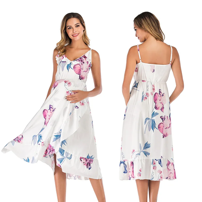 Fashion Maternity Dresses Sleeveless Suspender Leaf Print Dresses Pregnancy Summer Beach Maxi Dress For Photo Shoot Pregnant
Fashion Maternity Dresses Sleeveless Suspender Leaf Print Dresses Pregnancy Summer Beach Maxi Dress For Photo Shoot Pregnant