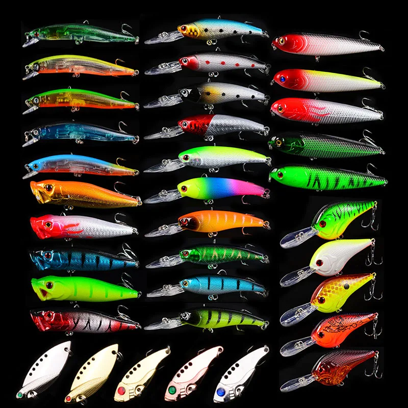 35Pcs/Lot Artificial Professional Plastic Fishing Mixed Bait Set Anti-corrosion High Quality Freshwater Fishing Lure Hard Bait
35Pcs/Lot Artificial Professional Plastic Fishing Mixed Bait Set Anti-corrosion High Quality Freshwater Fishing Lure Hard Bait