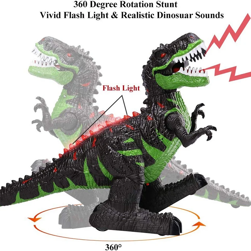 2.4GH Remote Control Dinosaur Electronic RC Toys Tyrannosaurus Rex Dinosaur with Lights and Sounds Rotation Stunt Toy Gift
2.4GH Remote Control Dinosaur Electronic RC Toys Tyrannosaurus Rex Dinosaur with Lights and Sounds Rotation Stunt Toy Gift