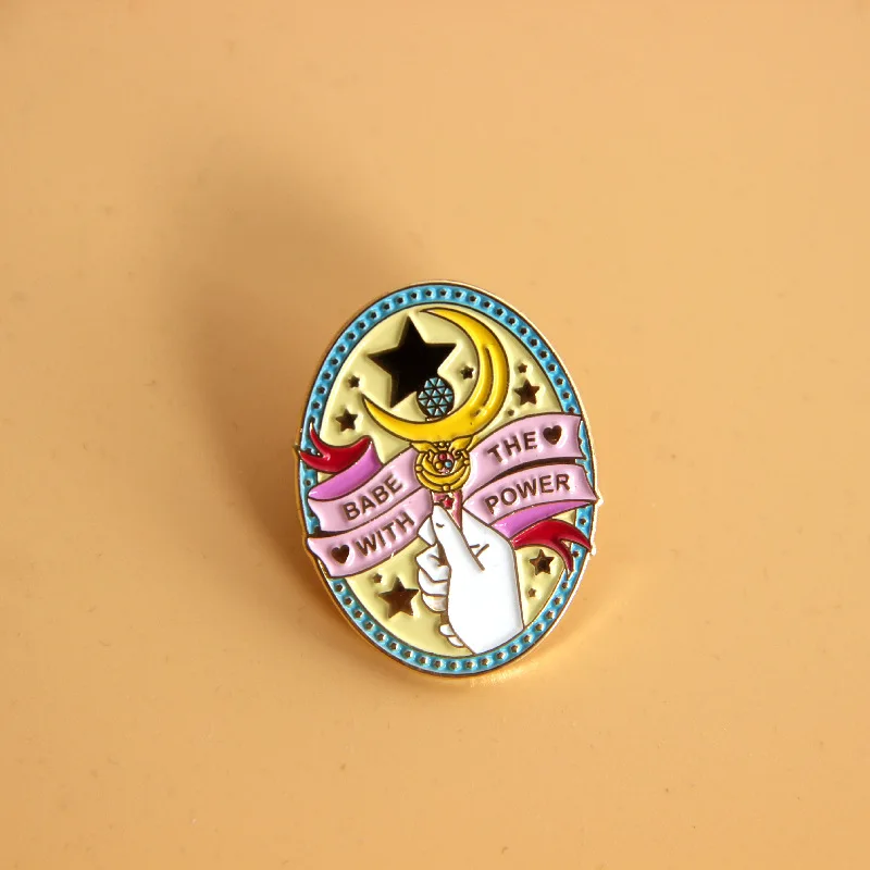 Girls Fashion Brooch Babe The Wtih Power Japanese Anime Sailor Moon Lapel Pin Girl Gift Wholesale 2020new
Girls Fashion Brooch Babe The Wtih Power Japanese Anime Sailor Moon Lapel Pin Girl Gift Wholesale 2020new