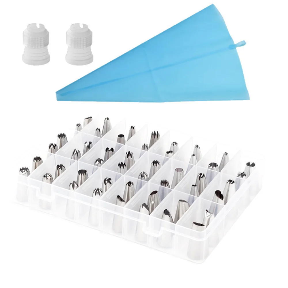 48pcs Diy Mouth Set Cream Baking Pastry Tool Cake Decor Icing Piping Cream Pastry Bag Stainless Steel Nozzle Converter Tools
48pcs Diy Mouth Set Cream Baking Pastry Tool Cake Decor Icing Piping Cream Pastry Bag Stainless Steel Nozzle Converter Tools