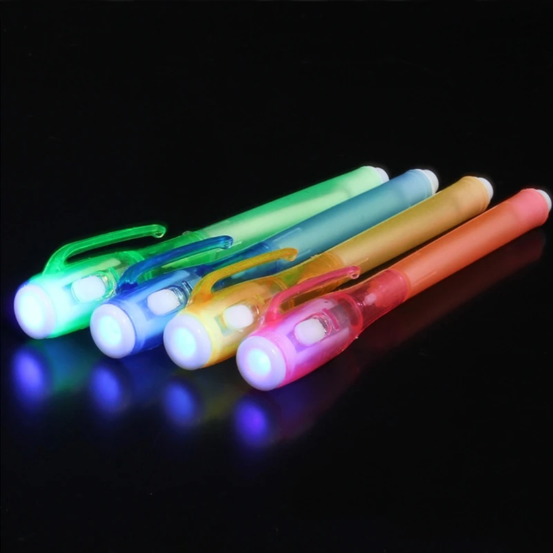 Invisible Ink Pen Built in UV Light Secret Message Tool Set New C5AE 
Invisible Ink Pen Built in UV Light Secret Message Tool Set New C5AE