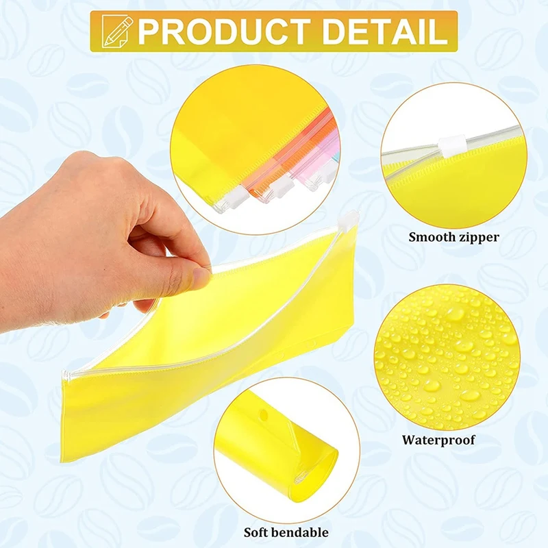 21 Pieces Binder Pockets A6 Size 6 Holes Binder Zipper Folders Waterproof PVC Loose Leaf Bags for 6-Ring Binder Notebook
21 Pieces Binder Pockets A6 Size 6 Holes Binder Zipper Folders Waterproof PVC Loose Leaf Bags for 6-Ring Binder Notebook
