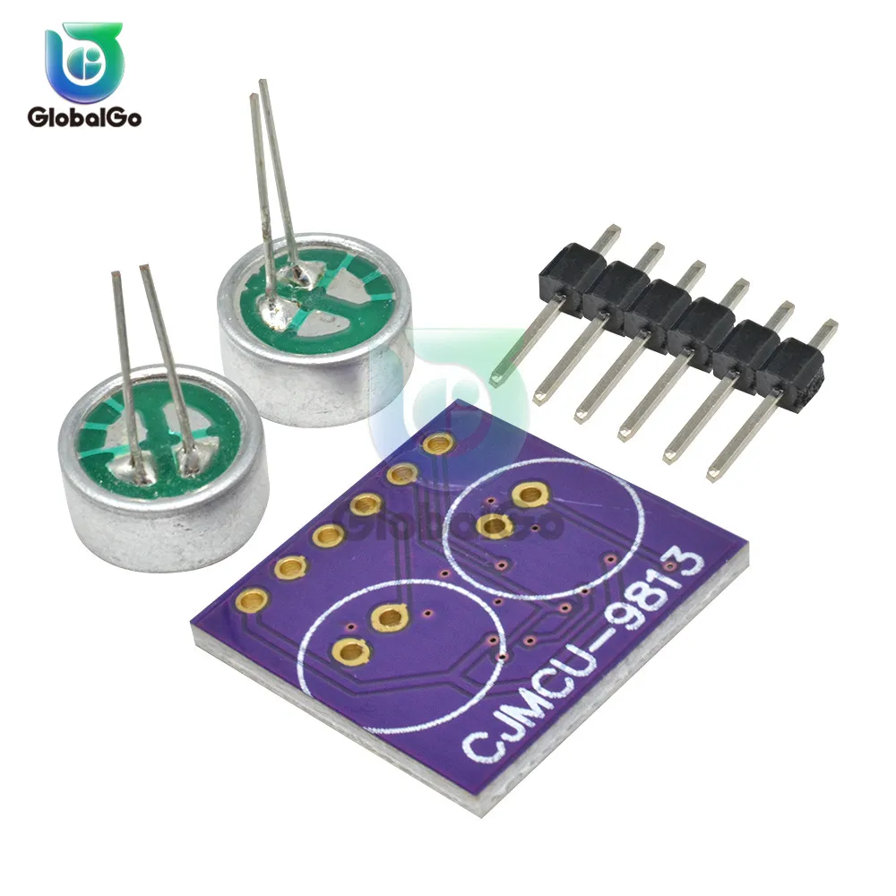 MAX9813H микрофонный модуль усилителя микрофона Модуль усилителя двойной Вход фиксированным усилением интегрированный смещения CJMCU-9813
MAX9813H микрофонный модуль усилителя микрофона Модуль усилителя двойной Вход фиксированным усилением интегрированный смещения CJMCU-9813