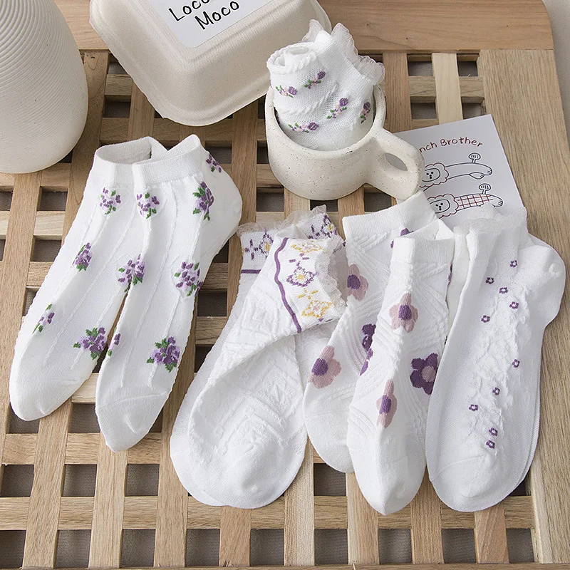 21 New White Lace Boat Socks Short Tube Socks Female Japanese Cute Small Floral Summer Fashion and Comfortable Pure Cotton 
21 New White Lace Boat Socks Short Tube Socks Female Japanese Cute Small Floral Summer Fashion and Comfortable Pure Cotton