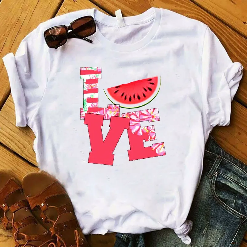 Women Vogue Tshirts Casual Short Sleeves Tops Tees Funny Feamle Clothes Maycaur Fashion Watermelon Mouse Graphic Print T Shirts
Women Vogue Tshirts Casual Short Sleeves Tops Tees Funny Feamle Clothes Maycaur Fashion Watermelon Mouse Graphic Print T Shirts