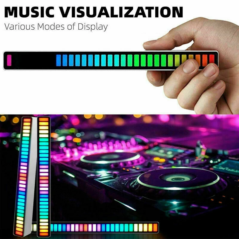 New LED Sound Control Pickup Rhythm Lights Voice-activated RGB Colorful USB LED Car Atmosphere Light Sound Activated Lamp
New LED Sound Control Pickup Rhythm Lights Voice-activated RGB Colorful USB LED Car Atmosphere Light Sound Activated Lamp