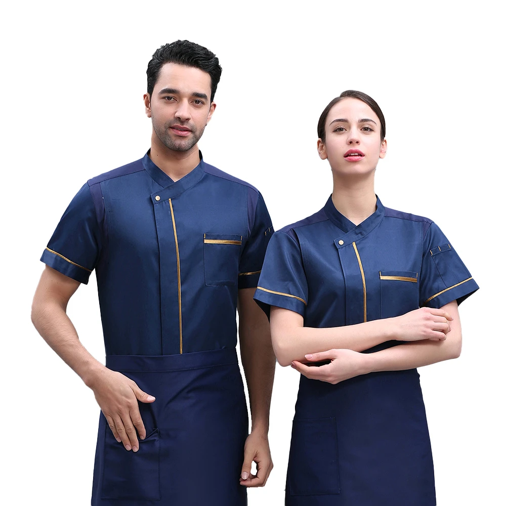 2021 High Quality Short Sleeve Chef Jacket Summer Breathable Restaurant Kitchen Hotel Sushi Coffee shop Chef Cook Uniform Shirt
2021 High Quality Short Sleeve Chef Jacket Summer Breathable Restaurant Kitchen Hotel Sushi Coffee shop Chef Cook Uniform Shirt