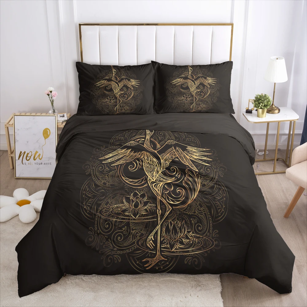Custom Bedding Set 3D HD Black Golden Single Twin Queen King Size Quilt Duvet Cover Pillowcases Bedclothes Drop Ship
Custom Bedding Set 3D HD Black Golden Single Twin Queen King Size Quilt Duvet Cover Pillowcases Bedclothes Drop Ship